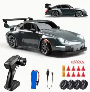 4WD High-Speed Remote Controlled Drift Car, 20km/h Max Speed, Professional Drift Tires, Dual Batteries for Longer Playtime, Indoor/Outdoor Stunt Racing Toy for Boys & Juneteenth Gift, Remote Controlled Car