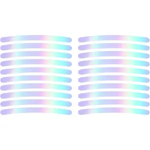 20PCS Glow-in-the-Dark Rim Reflector Strips – Self-Adhesive Wheel Decals & Safety Tape for Motorcycles, Bicycles, Cars | DIY Hub & Tire Decoration