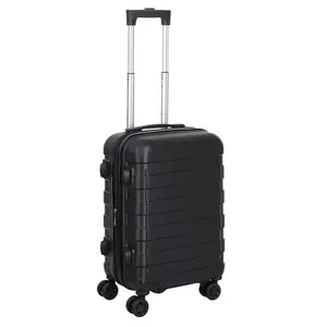 ZENY 22-in Carry-on Luggage Hardside Travel Suitcase Spinner TSA Lock Black