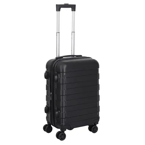 Zeny 22-in Durable Hard-Sided Carry-On Luggage Spinner with 4 Wheels, ABS Plastic, Expandable Hardshell, TSA Combination Padlock, Zipper Closure, Travel Luggage Bags (14.5" L x 9.5" W x 22.4" H)