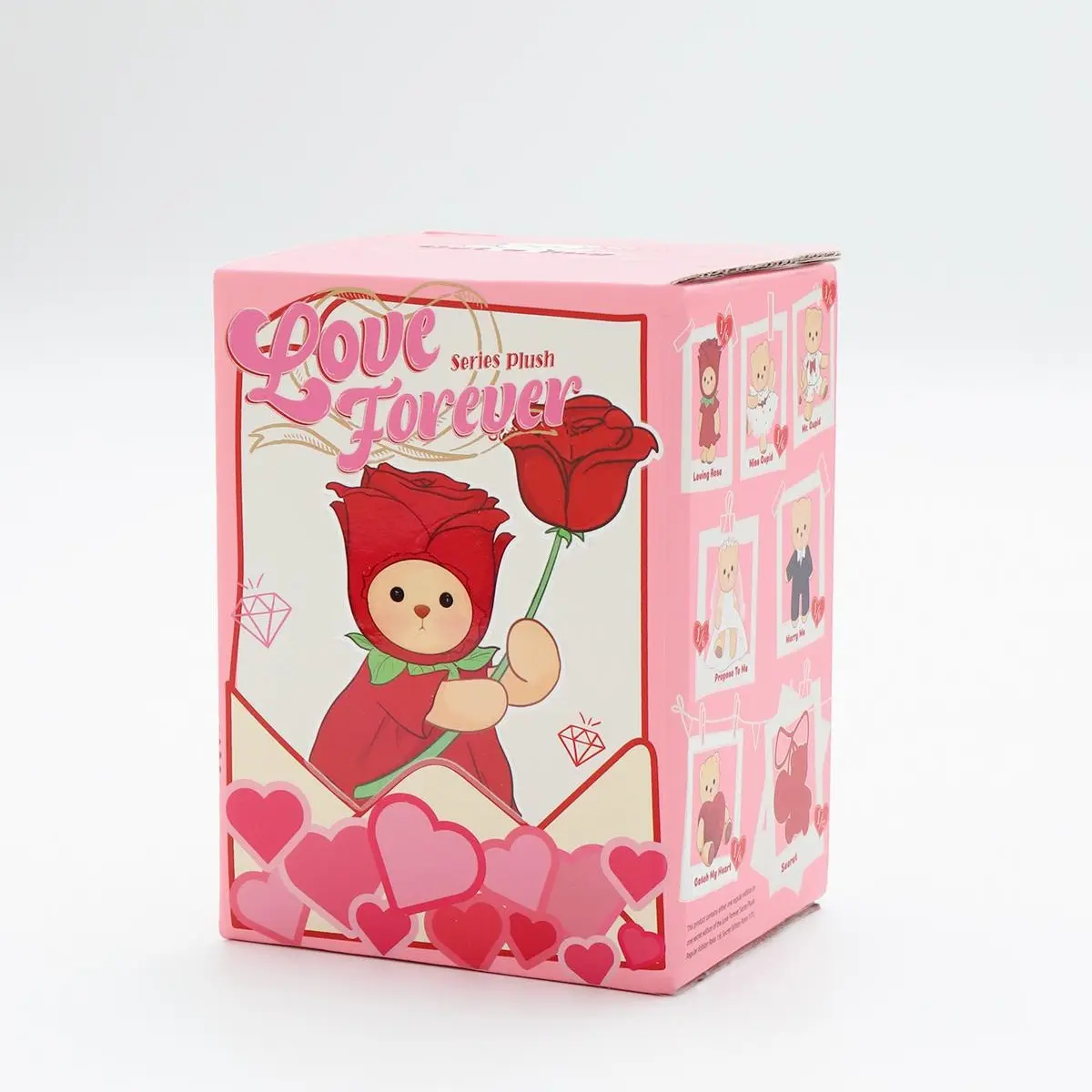 Getahug Love Forever Series Mini Bear Plush Blind Box | Valentine's Day 5.9 Inches Bag Charm Keychains Gift