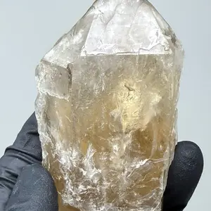 3.25” Rare Natural Alligator Citrine Specimen - Elestial Citrine & Smoky Quartz