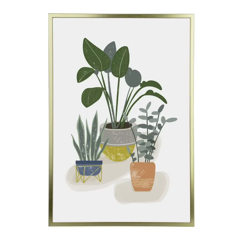 24 x 36 Gold Poster Frame, Thin Flat Profile