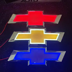 Chevrolet LED illuminated rear trunk modified logo, suitable for the rear emblems of Chevrolet Cruze from 2011 - 2019, Chevrolet Malibu from 2013 - 2021, and Chevrolet Sonic from 2012 - 2019. Size of matching badge: 6.69 * 2.17 inch