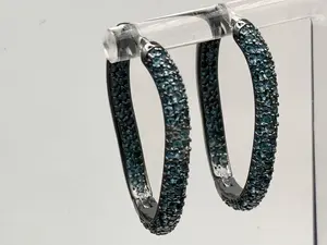 The Forgotten Trill – Hematite & Paraiba Tourmaline Earrings - Sirens 2025 Collection