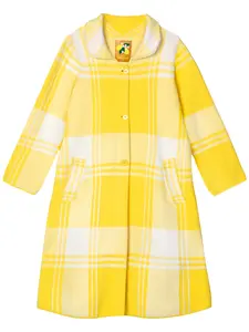 NATALIE coat Lemon Yellow Plaid