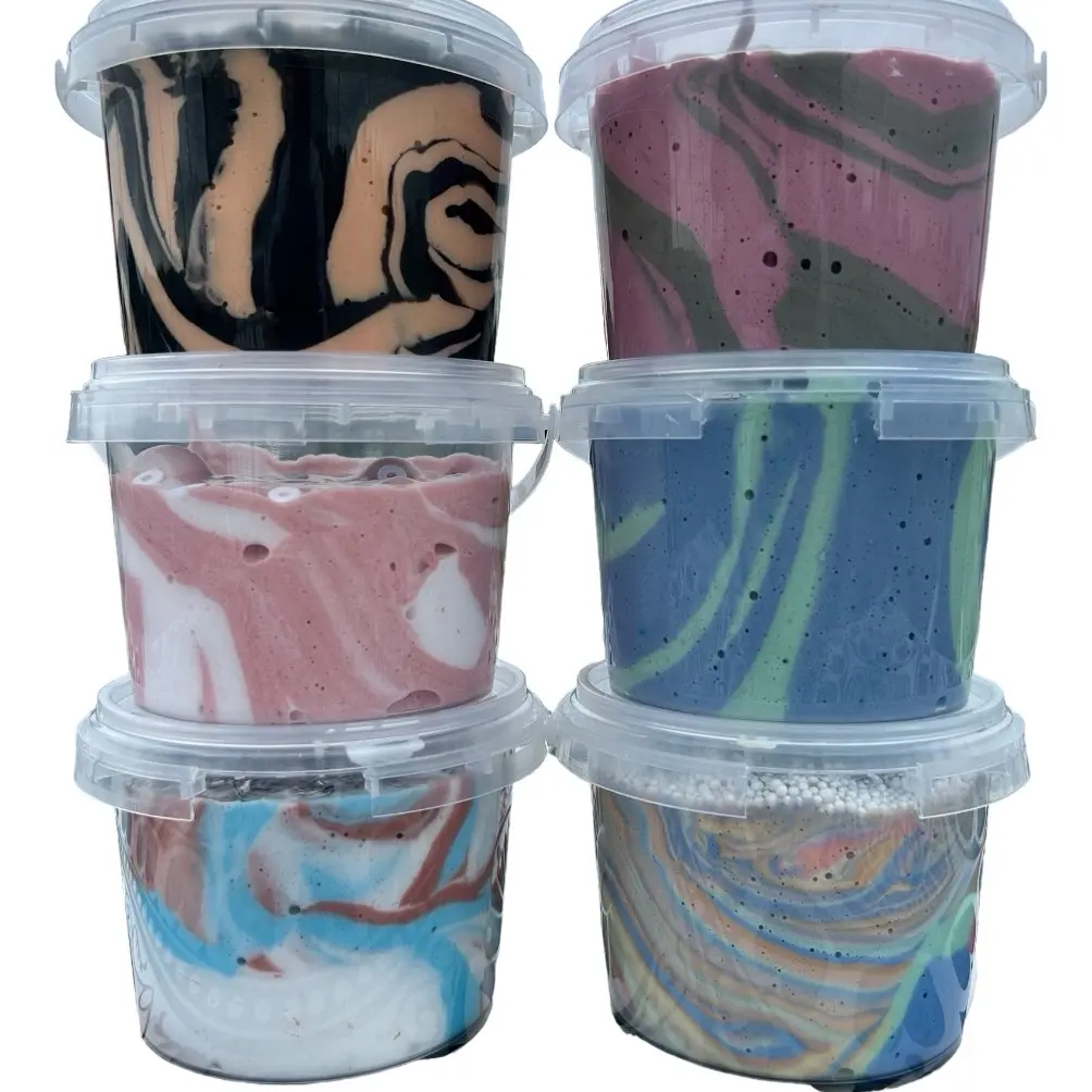 Swirl Slime - Choose Your Color, Toppings, and Charms - DIY