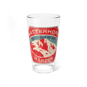 Matterhorn Märzen Mixing Glass | 16oz Vintage Alpine Beer-Inspired Pint | Parkbound Taproom Glassware