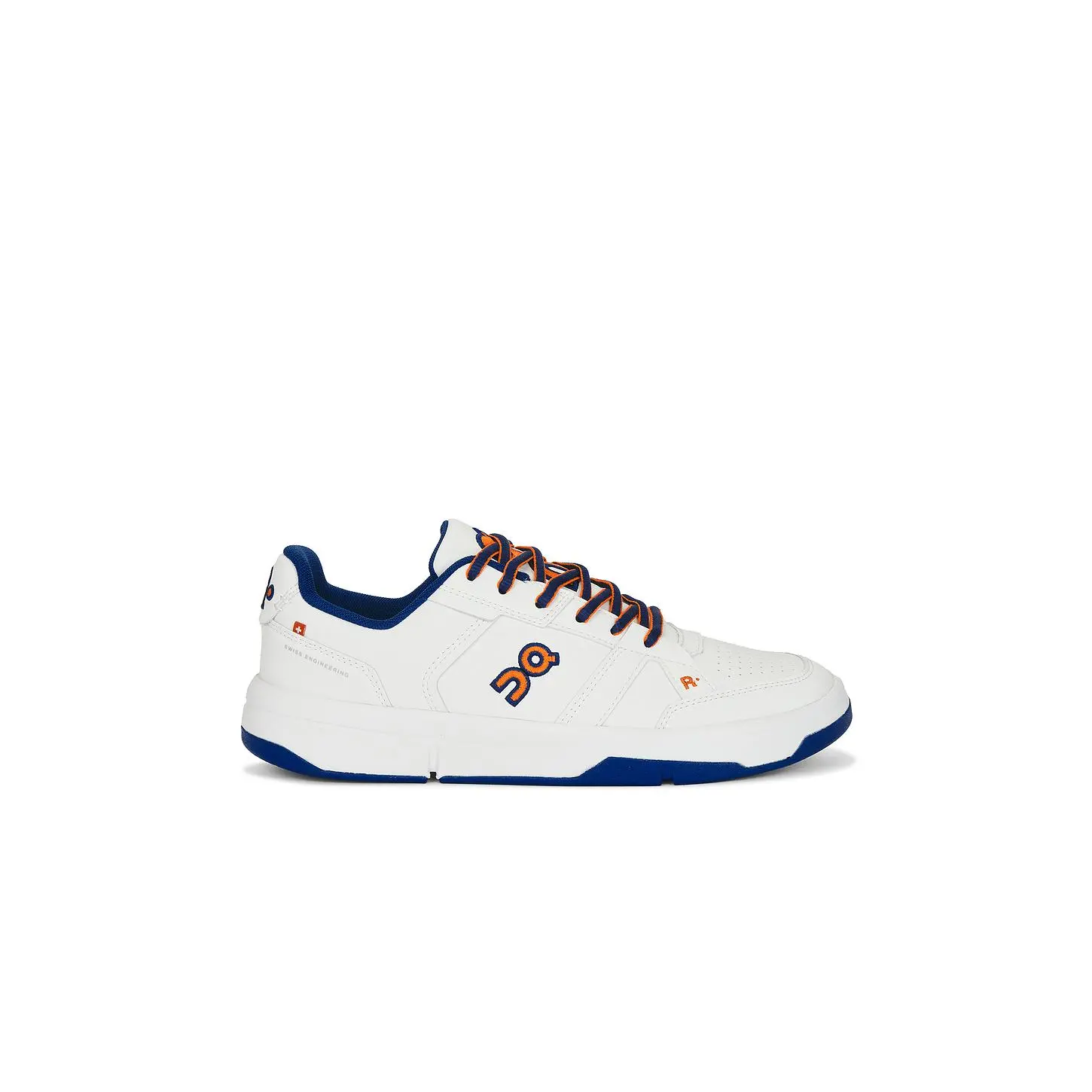 On The Roger Ch Varsity in White & Indigo