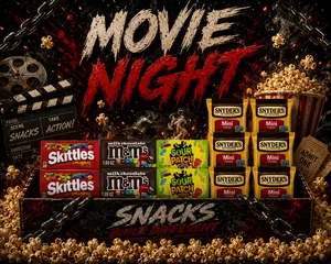 Movie Night Snack Box – Sweet & Salty Variety Pack (16 Count)