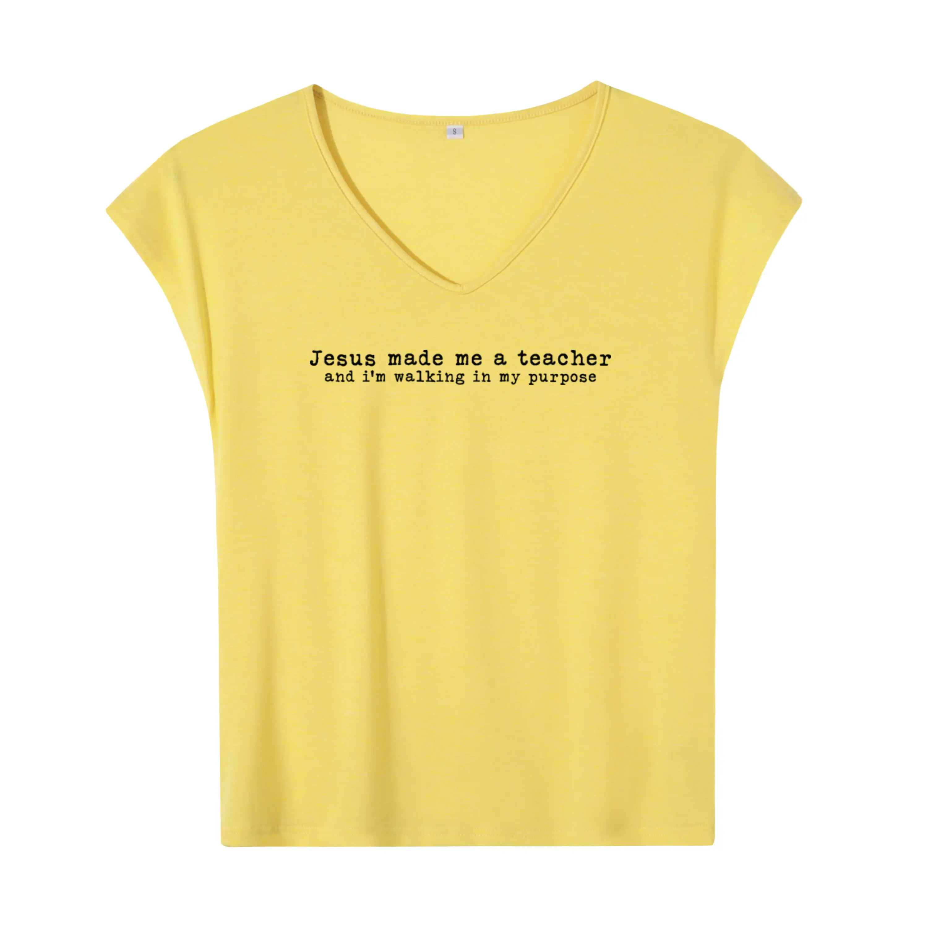 Comfortable Sleeveless Vest with Religious Affirmation Print – Perfect for Casual Classroom and Everyday Wear