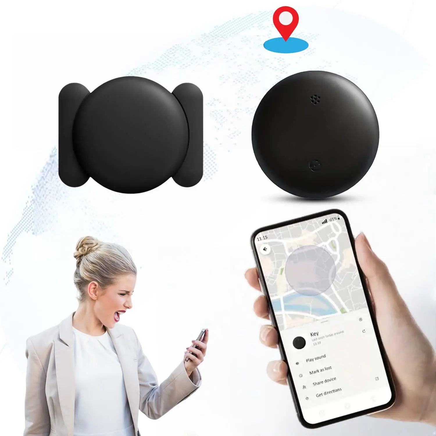 GPS Tracker High-Precision Real-Time Location Tracking Covert Monitoring Undetectable Real-Time Route Tracking Anti-Theft Alarm Safe Practical