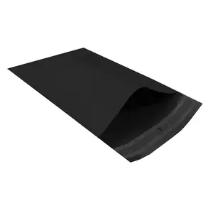 UOFFICE Black Poly Mailer Envelopes 6" x 9" Pack of 200 Self-Seal Secure Mailing Envelopes for Brand Recognition and Marketing