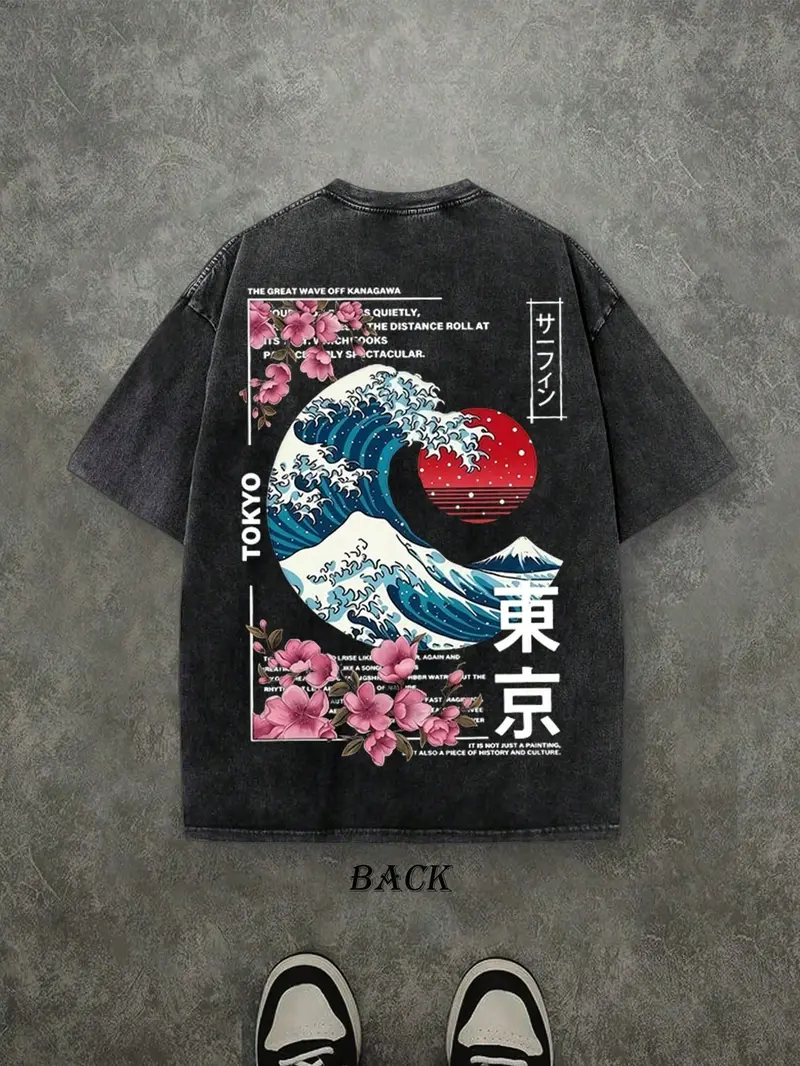 great wave t shirt - TikTok Shop