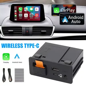 VASTFIRE Wireless CarPlay & Android Auto Adapter Module for Mazda CX-3 CX-5 CX-9 Mazda3 Mazda6 MX-5 Miata 2014-2020 Models TK78-66-9U0C Easy DIY Installation Kit