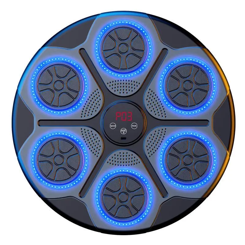 Unisex Compact 15 in Smart Home Electronic Boxing Wall Target - Home Gym Adjustable Fitness Equipment with Bluetooth Sync for Parent-Child Training, Wall-Mount