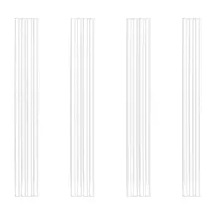 12 Inch Clear Acrylic Dowel Rods, 1/8 Inch Diameter, Round Rods for Curtain Pulls, Cake Toppers, DIY Crafts (15Pcs)