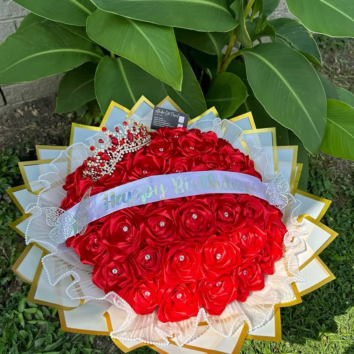 Luxurious Red Eternal Rose Boquet