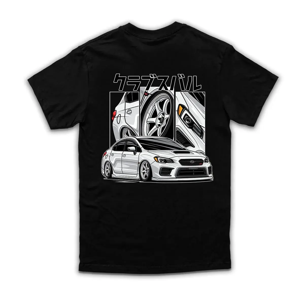 Subaru WRX STI Sport Compact Car JDM-style Graphic T-Shirt Sweatshirt Hoodie 2 Sided