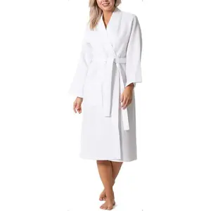 Waffle Knit Lightweight Kimono Spa & Bath Robes for Women - Quick Dry - Soft