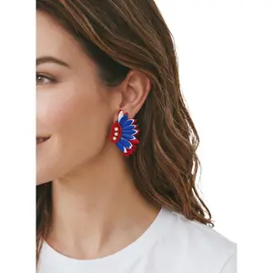 Star-Spangled Wing Earrings