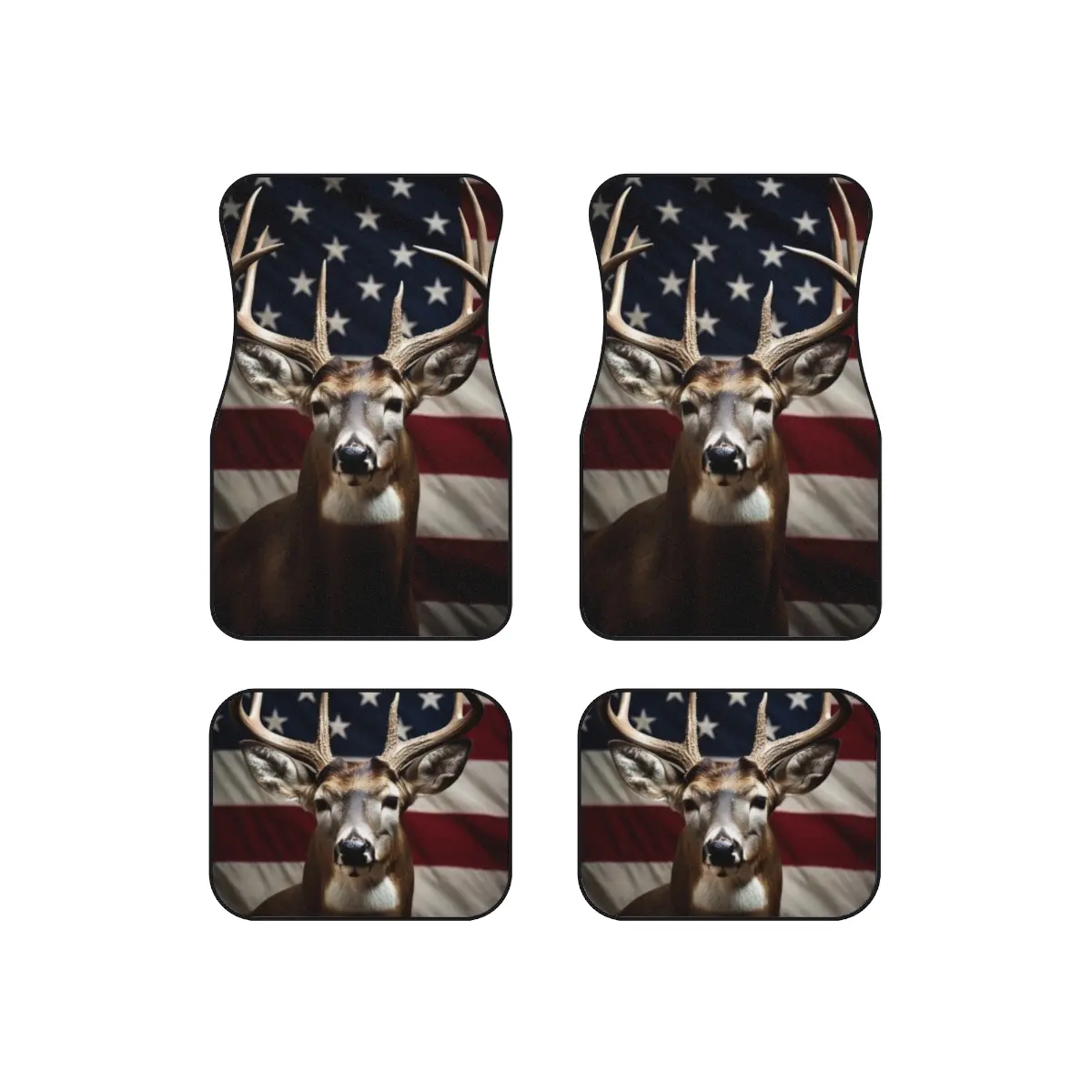 American Buck Car Mats Set of 4 - Customizable Car Accessories | Etsy