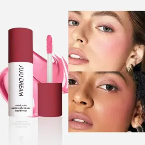 6-Color Matte Liquid Blush — Multi-Use for Cheeks, Eyes & Lips; High-Pigment, Brightening; Waterproof, Sweatproof, Oil-Control; Long-Lasting Natural Finish; Sponge Applicator; Unisex, Safe for All Skin Types