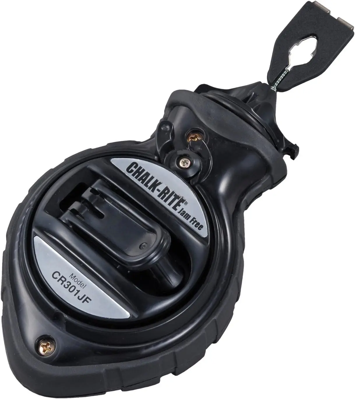 Chalk Line - Chalk-Rite Jam Free Chalk Box with Extra Bold 1mm Snap Line & Five Gear Quick Retrieval - CR301JF