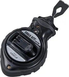 Chalk Line - Chalk-Rite Jam Free Chalk Box with Extra Bold 1mm Snap Line & Five Gear Quick Retrieval - CR301JF