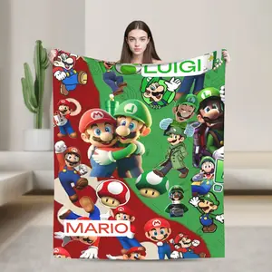 M-Marios and Luigi Blanket Ultra Soft  Throw Blankets for Bed 50x60 Inch Multi-size Plush Thin Quilt