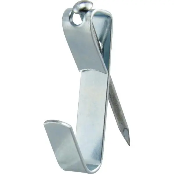 Hillman Metal Picture Hangers Kit, 3-Count, 50 lbs Capacity, Zinc-Plated Steel Conventional Hangable Hangers, Reusable for Stud & Drywall Walls, Multiple Weight Capacities Support, Plaster, Nails, Lip-Outward Hook, Conventional Hanger