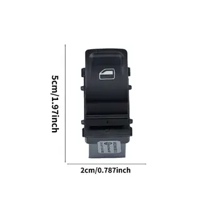 Glass Lift Switch Assembly Key, Compatible with Volkswagen Polo Vento Fox Up, Replacement Car Parts, No Battery Included,OE:6RD959855D