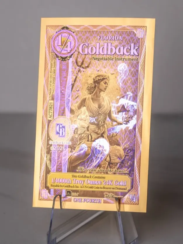1/4000th oz Goldback Florida