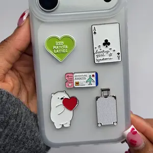 Dreamy Chaos Limited Edition Metal Stickers with Cute Bear Heart Cherry and Car Design for Phone and Laptop Case Girlie Chaos Sticker Pack