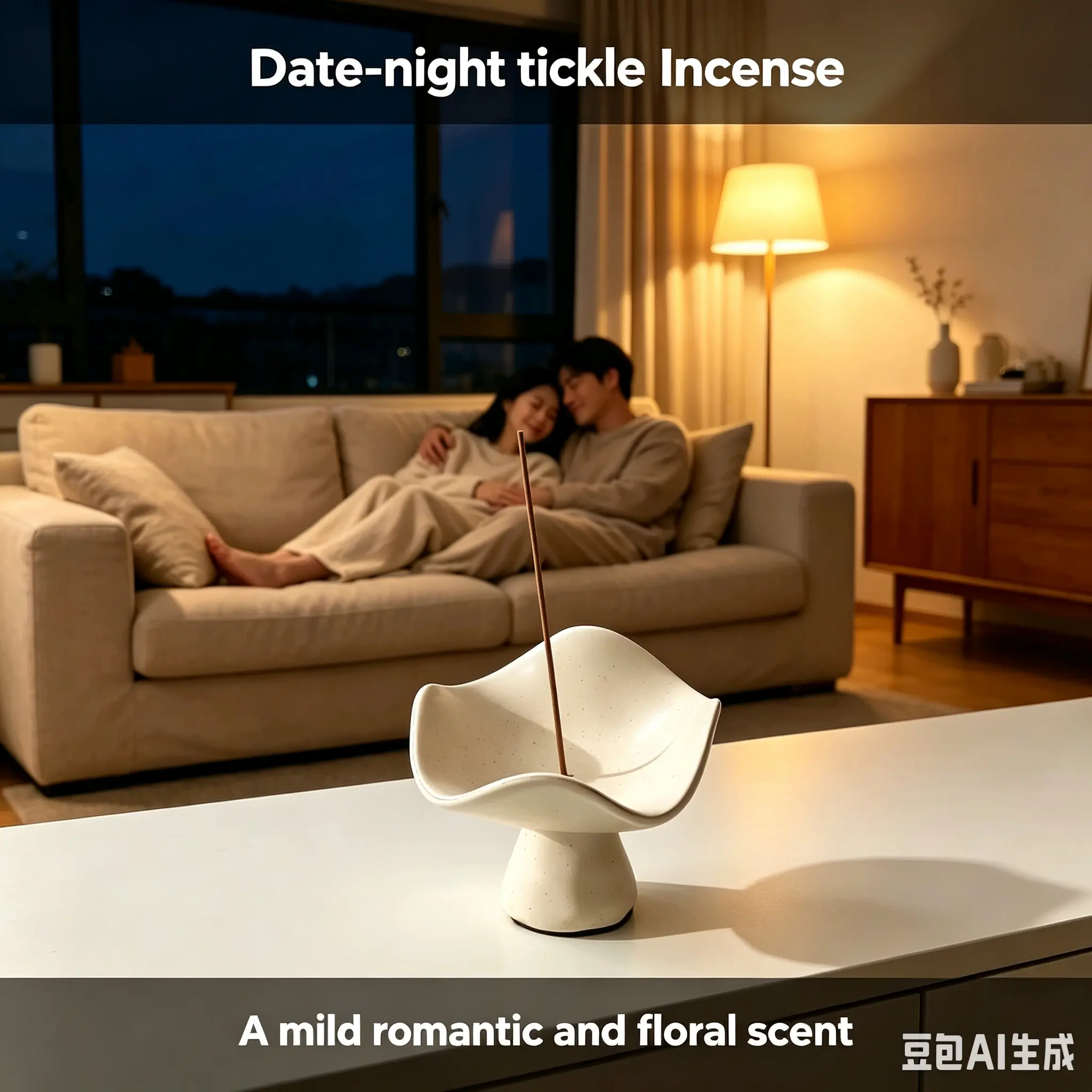 Date-night tickle Incense Sticks for couple 75 PCS 100% botanicals and flower blended  incense sticks for couple getaway romantic home fragrance valentines incense lover Ambiance date night incense