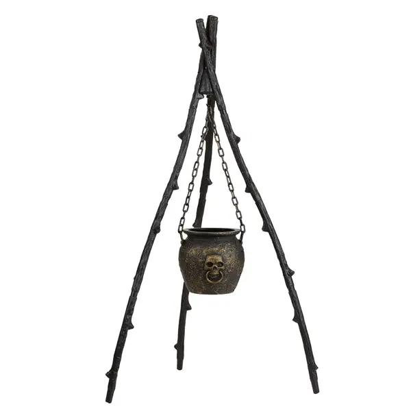 58.5-Inch Boiling Up Trouble Light Up Witch Cauldron Decoration - Scream Saver