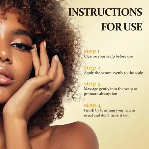 Natural Haircare Serum, Vegan Women's HairTreatment, Thicker Fuller Looking Hair, Gentle andEffective Hair Strengthening Products Scalp Nourishment