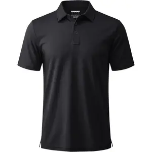 Polo Shirts for Men Casual Athletic Polos 3 Buttons Performance Business Golf Collared Shirts