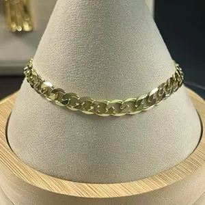 14K Gold Laminated Cuban Link Bracelet 6MM 7.5”
