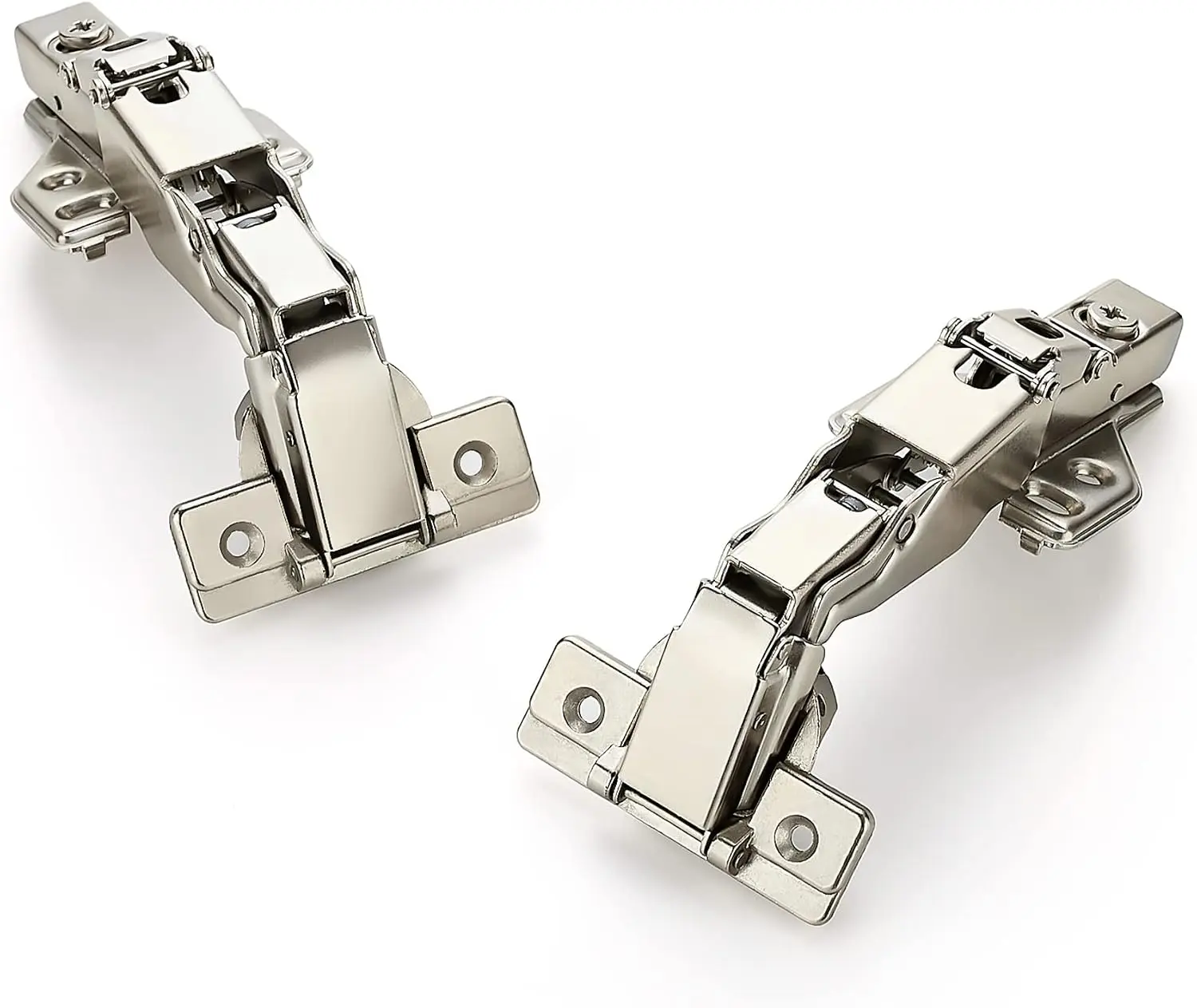165° Angle Durable Hardware Hinges (1 Pair, 2 Pack) with Adjustable Bolts, All-Metal Concealed Hinges for Face Frame Doors, Corner Cabinets, Lazy Susan Corner Cupboards, Full Overlay Cabinet Hardware