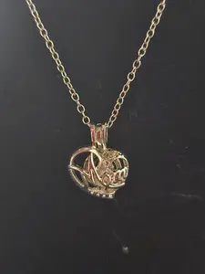 Pearl caged mom necklace #110