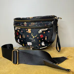 Roni Nylon Crossbody Bag - Magic - PREORDER with Removable Strap & Zipper Closure - High Quality Handbag Shoulder Bag - 1 Main Compartment - Adjustable Strap 32-54"