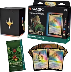 Magic The Gathering The Lord of The Rings: Tales of Middle-Earth Commander Deck 1 + Collector Booster Sample Pack