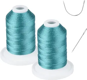 Simthread 100% Polyester Bonded Thread Tex 69 (12wt) - 250 Yards x 2 Spools NP-C.Blue