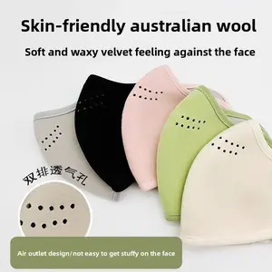 Masks are windproof and cold-proof in winter, new high-value women's autumn and winter warm masks, Australian velvet anti-freezing face UV rays