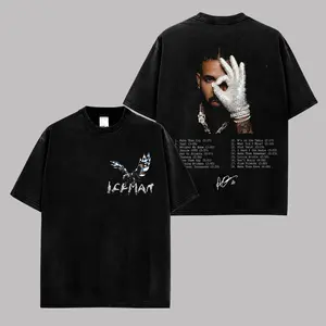 Vintage Drake 'Ice Man' Album Official Graphic For Team Drizzy High-Quality Cotton T-Shirt, Drake Drizzy Fan Graphic Tee, Ice-Man Album Merch Streetwear Graphic Shirt, Gift for Drake Fans Vintage Collector Tee