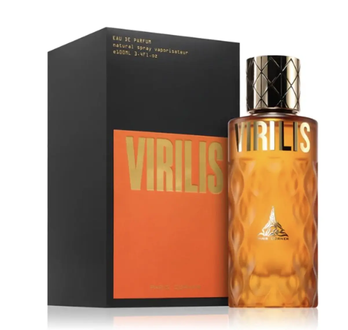 Paris Corner Virilis Men's Oriental Spicy EDP Spray - 3.4oz Fragrance with Pineapple, Lavender, Amber, Benzoin, Musk Notes, Citrus, Artemisia, Vanilla Scents, Men's Fragrance, Invigorate