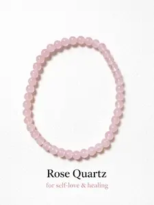 Rose Quartz Bracelet 4mm | Self-Love & Emotional Reset (Petite Beads)