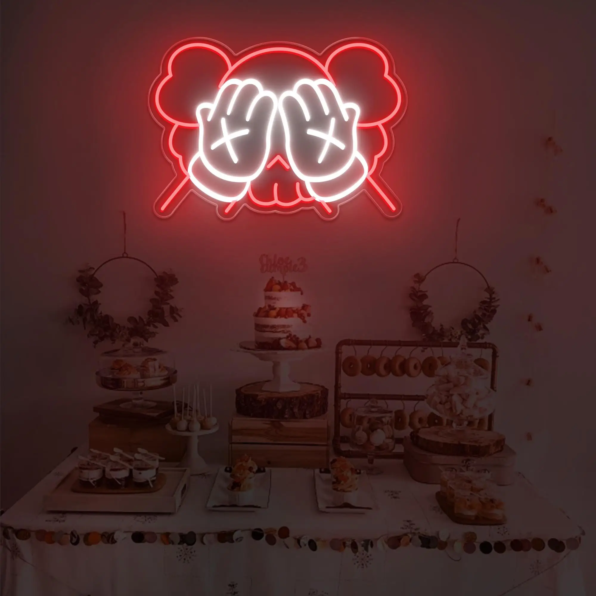 Kaws Led Neon Sign,Anime Neon Sign,Game Room Neon Sign,Custom Neon Sign,Retro Led Neon,Handmade Gift,Birthday Gifts