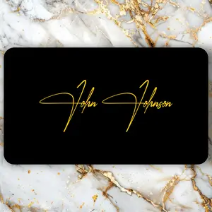 Bappa Platinum Card - Matte Black NFC-Enabled Business Card with Gold Engraving for Professionals and Entrepreneurs - Personalized Metal Card for Instant Info Sharing